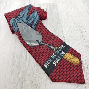 Home Improvement Brick and Morter Graphic Men's Neck Tie